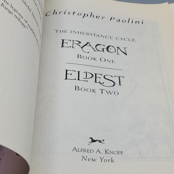 Eragon Eldest Inheritance Cycle Books 1 & 2 Christopher Paolini 1st Omnibus Ed. - Picture 6 of 16